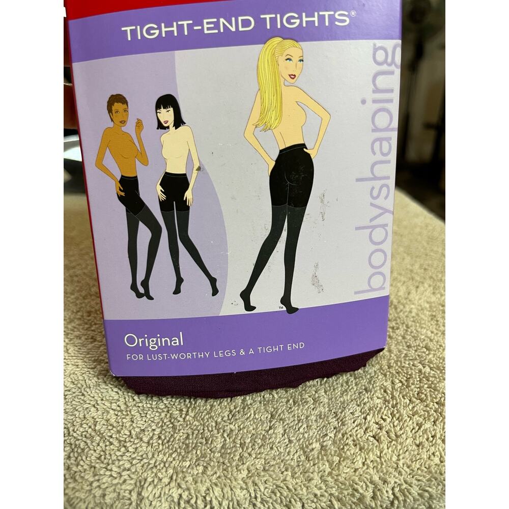 Spanx Tight End Tights Original Body Shaping Tights Size A Currant Burgundy NEW - Picture 7 of 8